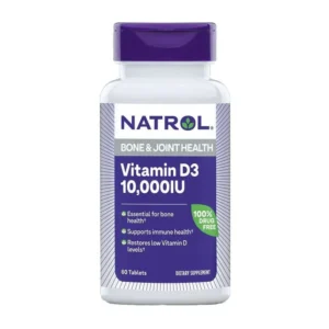 Natrol Vitamin D3 Bone & Joint Health 10000 IU - 60 Tablets