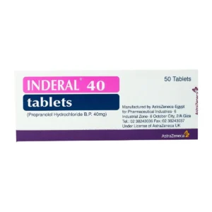 Inderal 40 mg - 50 Tablets
