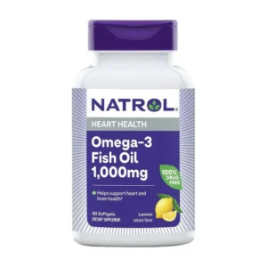 Natrol Omega 3 Fish Oil Heart Health 1000 mg Lemon – 90 Capsules
