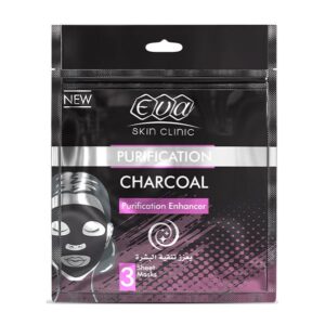 Eva Skin Clinic Anti-Ageing Charcoal Purification Enhancer Sheet Mask - 3 Masks