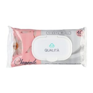 Qualita Chamomile Creamy Wipes – 40 Wipes