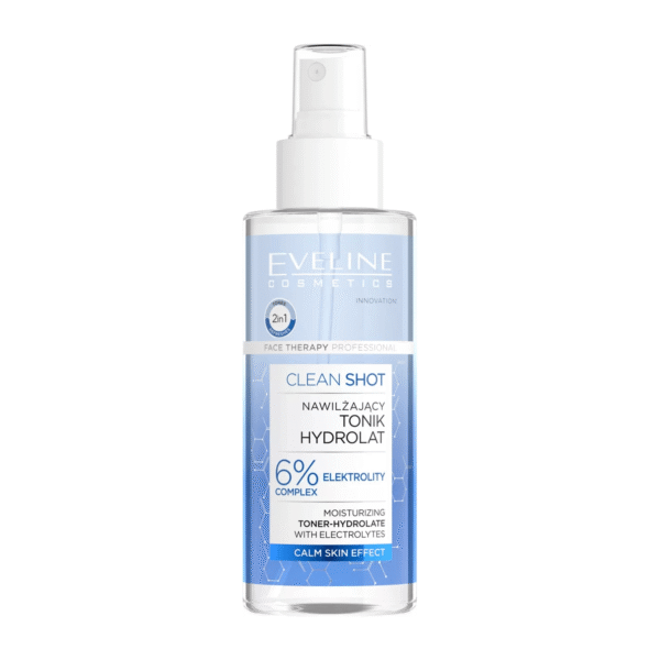 Eveline Clean Shot Moisturizing Toner-Hydrolate - 150ml